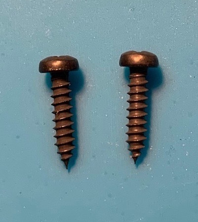lower post long screw - black pair