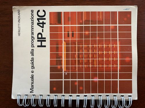 Manual de usuario HP41c/cv - Italiano